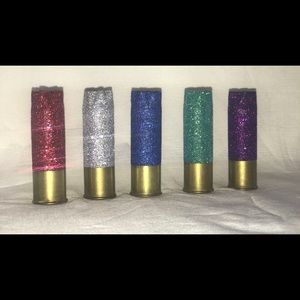 Glitter shotgun shell keychain